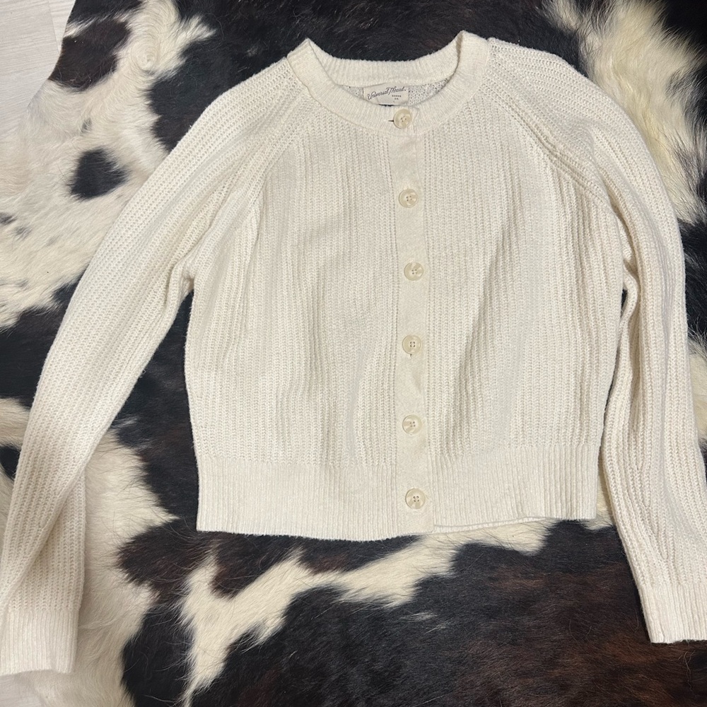 Universal Thread Cream Button-Up Cardigan